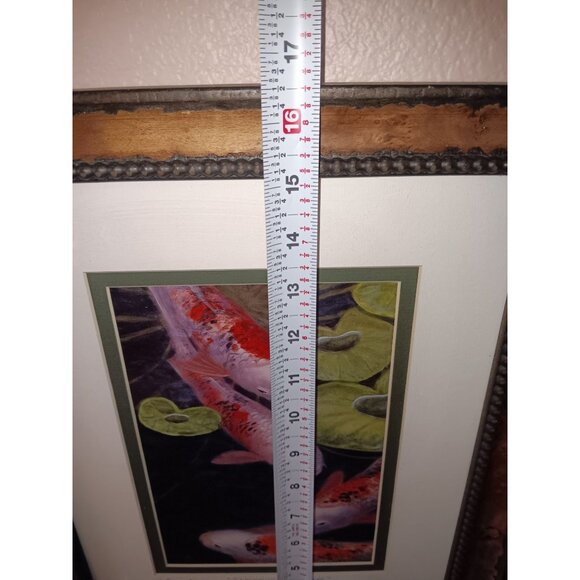 Set of 2 Koi Fish Prints by S. Ammar – Lotus Attraction & Gathering of Hearts - Picture 9 of 9